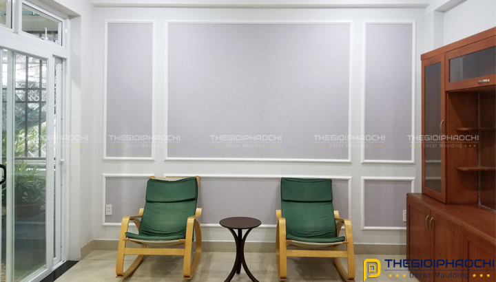 Trang Trí Phào Chỉ Tường Trơn Biệt Thự Phố Nhẹ Nhàng, Cuốn Hút